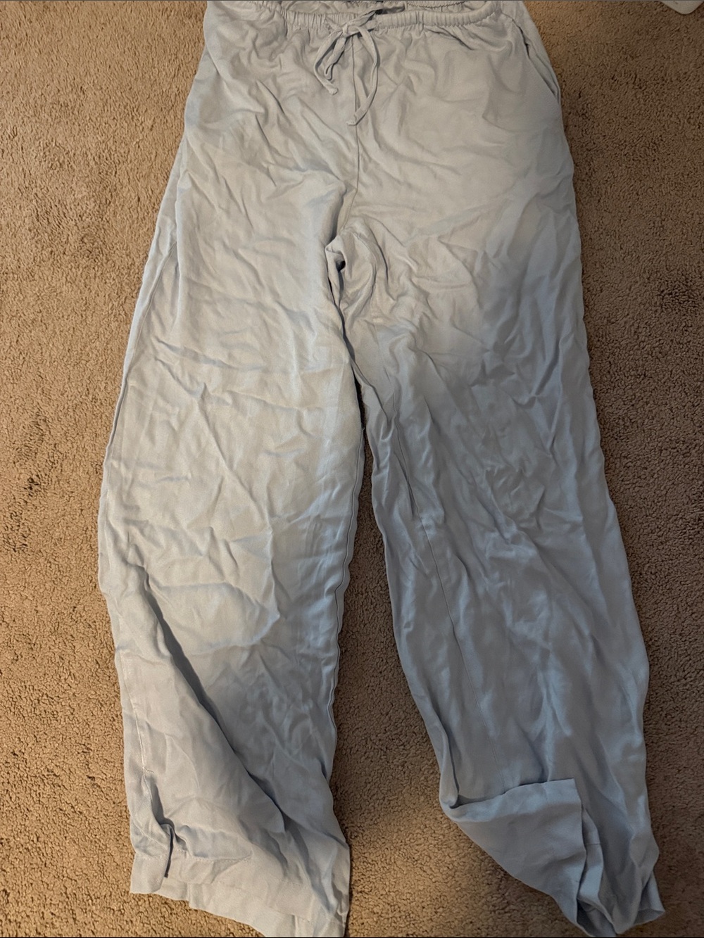 Light Blue Drawstring Lounge Pants